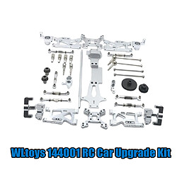 WLtoys 144001 Kit Métallique de Mise à Niveau de Voiture RC Bras Engrenages Moyeu de Direction de Tige de Traction