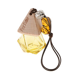 Avis Vide bouteille de parfum en verre rechargeable suspendu pendentif voiture décor à la maison jaune