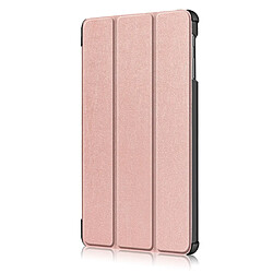 Acheter Etui en PU triple pli avec support or rose pour votre Samsung Galaxy TAB A 10.1 2019 SM-T510/SM-T515