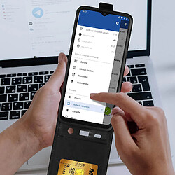Avizar Étui Samsung Galaxy A03 Clapet Vertical Porte cartes Noir pas cher