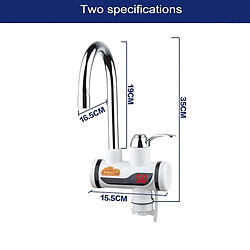 Wewoo 3s Robinet Rotatif Électrothermique Rapide avec Affichage Numérique, 220V, Taille: L pas cher