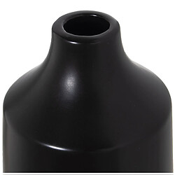 Vase Alexandra House Living Noir Doré Céramique 13 x 13 x 35 cm