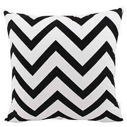 Housse de coussin taie d'oreiller 60cm noir