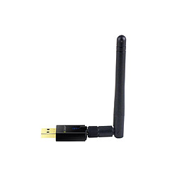 Adaptateur USB sans fil 600Mbps 2.4GHz / 5.8GHz Carte réseau WiFi avec antenne externe 2dBi