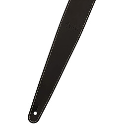 2" Essentials Leather Strap Black Fender