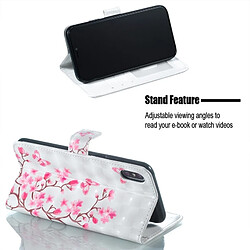 Acheter Wewoo Coque Étui en cuir à rabat horizontal avec motif de fleurs et motifs papillons pour iPhone X, supports fentes pour cartes, cadre photo