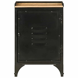 Avis Maison Chic Armoire de salle de bain,Meuble de rangement,Meuble haut 40x30x60 cm fer et bois de manguier -GKD113510