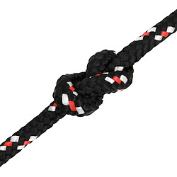 Acheter vidaXL Corde de bateau Noir 8 mm 50 m Polypropylène