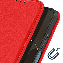 Avizar Étui pour Xiaomi Redmi Note 13 5G Porte-carte Support Vidéo Rouge pas cher