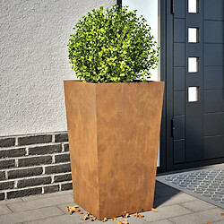 vidaXL Jardinières 2 pcs 45x45x75 cm acier corten