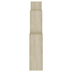 Avis vidaXL Étagère murale cube Chêne sonoma 80x15x78,5cm Bois d’ingénierie