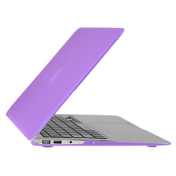 Wewoo Housse Étui Violet pour Macbook Air 11,6 pouces Chapeau-Prince 3 en 1 givré Hard Shell boîtier de protection en plastique avec clavier de garde et prise de poussière de port