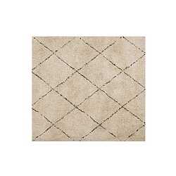 Acheter Beliani Tapis épais beige et noir 200 x 200 cm MUTKI