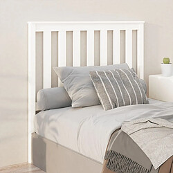 Maison Chic Tête de lit moderne pour chambre - Décoration de lit Blanc 106x6x101 cm Bois massif de pin -MN88580