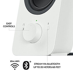 Acheter Logitech Z207 5W Blanc haut-parleur (Logitech Z207 - Speakers - for PC - 2.0-channel - wireless - Bluetooth - 5 Watt (Total) - white)