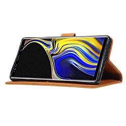 Wewoo Housse Coque Pour Galaxy Note 9 GUSSIM Business Style Étui en cuir à rabat horizontal avec support et fentes cartes et portefeuille bleu pas cher