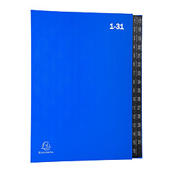 EXACOMPTA Trieur numérique, A4, 1-31, 32 compartiments, bleu ()