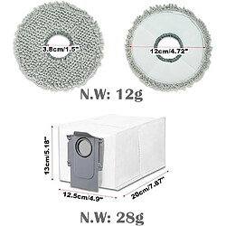 INF Accessoires pour aspirateurs Roborock P10 / Q Revo 17 pièces Modèle 1 pas cher