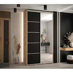 Abiks Meble Armoire DAVOS 5 À Portes Coulissantes 235,2/140/60 2 Portes