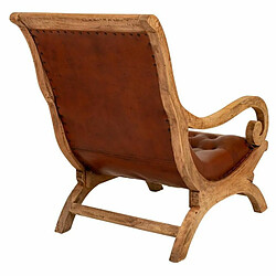 Fauteuil Alexandra House Living Marron Naturel 98 x 94 x 65 cm pas cher