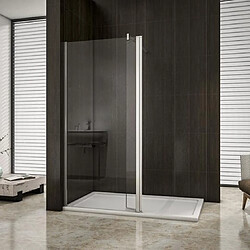 paroi de douche 110x200+40x200cm