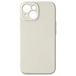 Avizar Coque Silicone pour iPhone 15 Caméra Protégée Soft Touch Série Sweet Blanc