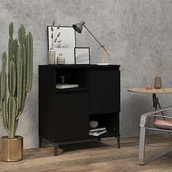 vidaXL Buffet Noir 60x35x70 cm Bois d'ingénierie