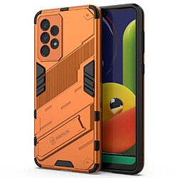 Coque en TPU antichoc avec béquille orange pour votre Samsung Galaxy A33 5G