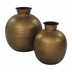 Q Collection HSM Collection Vase Padua petit 30x35 cm Doré et gris pas cher