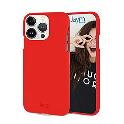 Jaym Coque pour Apple iPhone 14 Pro Premium Soft Feeling Rouge