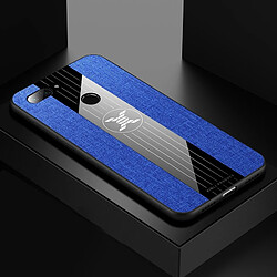 Wewoo Coque Souple Pour Xiaomi Mi 8 Lite XINLI Stitching Tissu Étui de protection TPU Antichoc Bleu