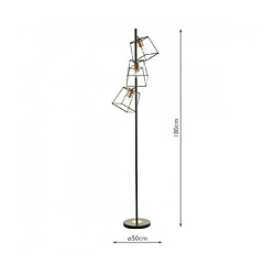 Acheter Luminaire Center Tower - Lampadaire Cuivre/Noir