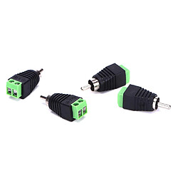 Avis 10x Câble Connecteur Adaptateur RCA Mâle Jack Plug Marquage AMP Aux CD Audio