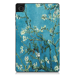 Etui en PU impression de motifs avec support tripliure et porte-stylo fleur de pêche pour votre Lenovo Tab M10 HD Gen 2 TB-X306