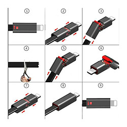 Acheter SHOP-STORY SHOP STORY MAGIC CABLE Câble USB Réparation Rapide pour Android Micro USB Noir