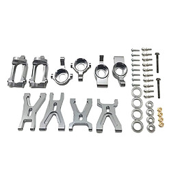 Acheter Bras De Suspension En Alliage D'aluminium Et Moyeu Avant/arrière Kit De Siège C Pour Voiture WLtoys RC Gris