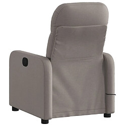 Avis vidaXL Fauteuil de massage inclinable électrique Taupe Tissu