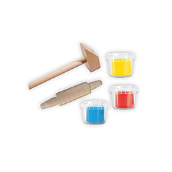 SES CREATIVE Pâte a modeler avec outils - 3 x 90 g