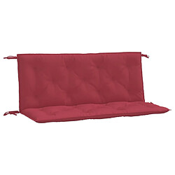 vidaXL Coussins de banc de jardin lot de 2 rouge bordeaux tissu Oxford