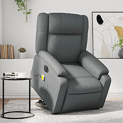 Maison Chic Fauteuil Relax pour salon, Fauteuil inclinable électrique gris similicuir -GKD56021