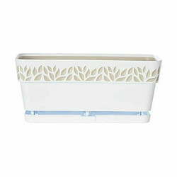 Avis Jardinière auto-arrosante Stefanplast Cloe Blanc Plastique 13,3 x 12,3 x 29,3 cm (12 Unités)