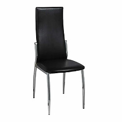 Avis Maison Chic Lot de 2 Chaises à manger modernes,Chaises à dîner noir similicuir -MN42797