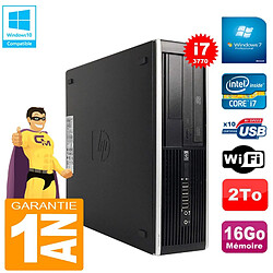 PC HP Compaq Pro 6300 SFF I7-3770 RAM 16Go Disque 2To Graveur DVD Wifi W7 - Occasion