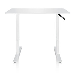 Bureau STAND CR 120 x 60 réglable en hauteur manuellement blanc hjh OFFICE