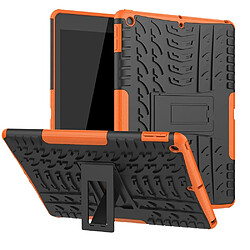 Coque en TPU hybride antidérapant avec béquille orange pour votre Apple iPad 10.2 (2019)