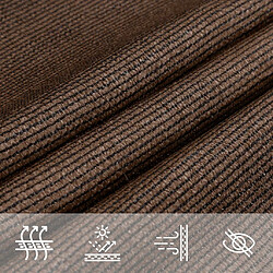 Acheter vidaXL Voile d'ombrage 160 g/m² Marron 3/4x2 m PEHD