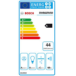 Hotte décorative murale 60cm 580m3/h inox - dwb66fm50 - BOSCH