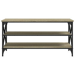 Acheter Maison Chic Meuble TV scandinave - Banc TV pour salon Chêne sonoma 100x40x50 cm Bois d'ingénierie -MN52792