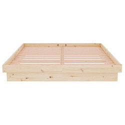 Acheter vidaXL Cadre de lit sans matelas bois massif