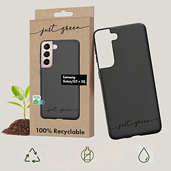 Avis JUST GREEN Coque de Protection pour Samsung Galaxy S22+ 5G Natura Recyclable Noir